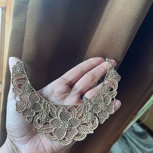 Metal Gold Lace Collar